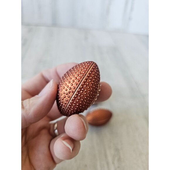 Vintage mini football glass ornament set Xmas tree - Picture 7 of 7